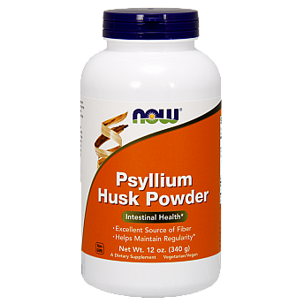 אבקת פסיליום Psyllium כמות 340 גרם - מבית NOW FOODS