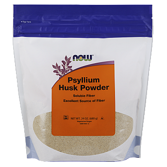 אבקת פסיליום Psyllium כמות 680 גרם - מבית NOW FOODS