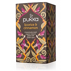 פוקה חליטות תה צמחים ליקוריץ וקינמון 20 שקיקים - מבית Pukka Herbs