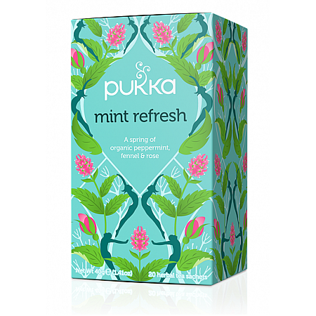 מחיר פוקה חליטות תה צמחים מנטה מרעננת 20 שקיקים - מבית Pukka Herbs