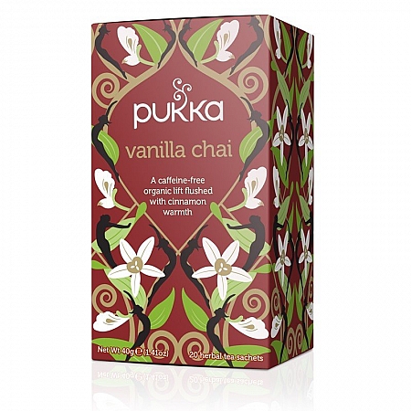 מחיר פוקה חליטות תה צמחים צאי וניל 20 שקיקים - מבית Pukka Herbs