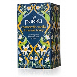 פוקה חליטות תה צמחים קמומיל וניל דבש מנוקה 20 שקיקים - מבית Pukka Herbs