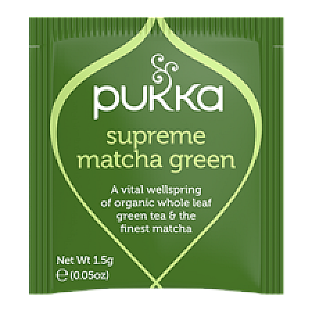 מחיר פוקה תה ירוק מאצה 20 שקיקים - מבית Pukka Herbs