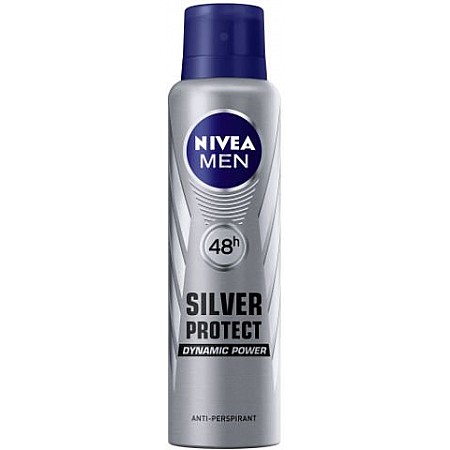 ניוואה דאודורנט ספריי סילבר לגבר 150 מ''ל - מבית NIVEA