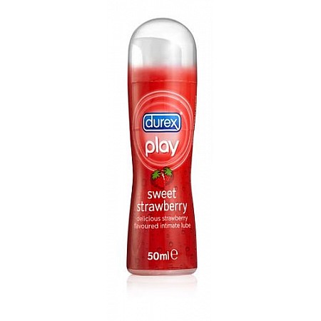 דורקס ג'ל סיכוך PLAY בטעם תות 50 מ"ל - מבית DUREX