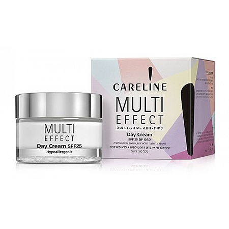 מחיר קרליין MULTI EFFECT קרם לחות יום SPF25 לכל סוגי העור 50 מל - מבית CARELINE