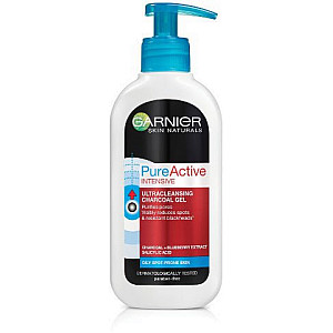 גרנייה פיור אקטיב ג'ל גרגירים ניקוי פחם עם משאבה 150 מ"ל - מבית GARNIER