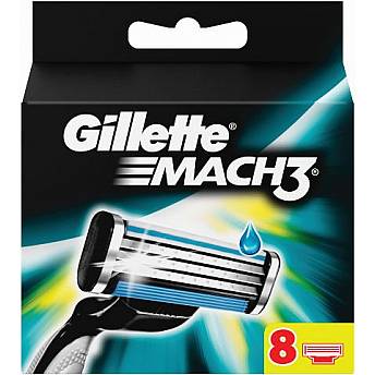 ג'ילט מאך 3 סכיני גילוח רב פעמיים 8 סכינים - מבית Gillette