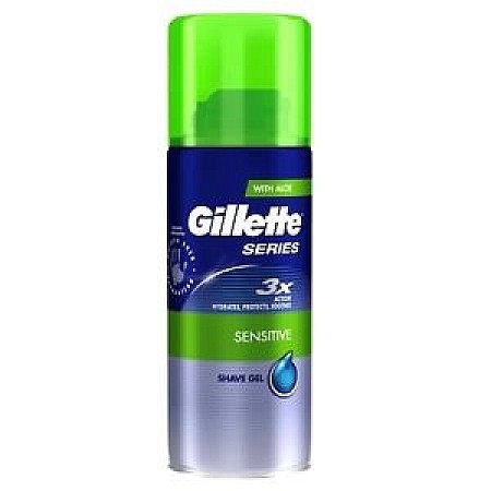 ג'ילט סירייס ג'ל גילוח לעור רגיש 75 מ"ל  - מבית Gillette