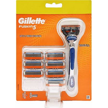 ג'ילט פיוז'ן 5 מכשיר + 8 סכינים - מבית Gillette