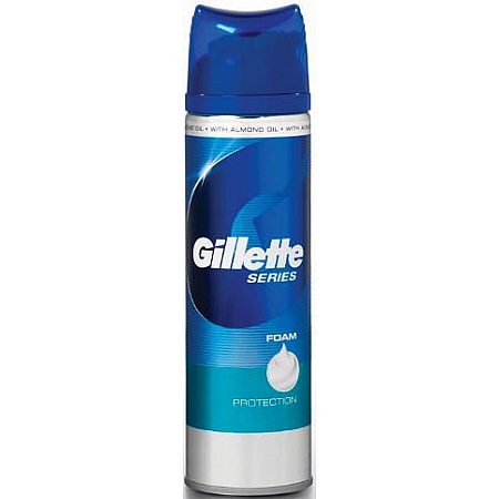 מחיר גילט סירייס קצף גילוח עם הגנה 250 מל  - מבית Gillette