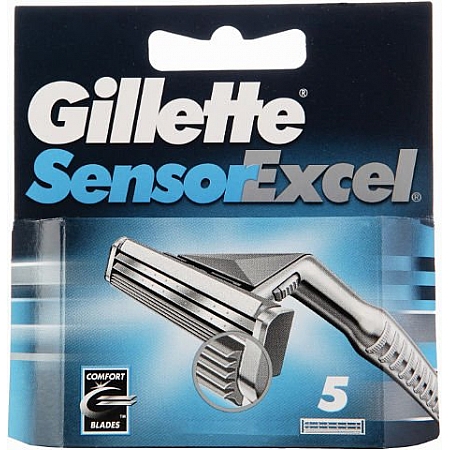 מחיר גילט סנסור אקסל סכיני גילוח רב פעמיים 5 סכינים - מבית Gillette