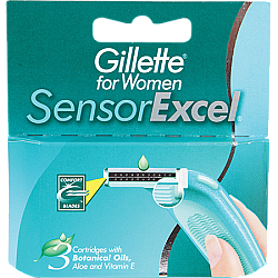 ג'ילט סנסור אקסל סכיני גילוח רב פעמיים לנשים 5 סכנים - מבית Gillette
