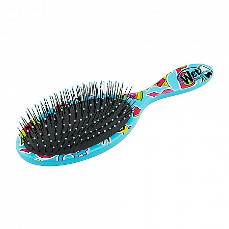 מחיר המברשת רטובה המופלאה להתרת קשרים סדרה שיער שמח לב צבע טורקיז - מבית Wet Brush