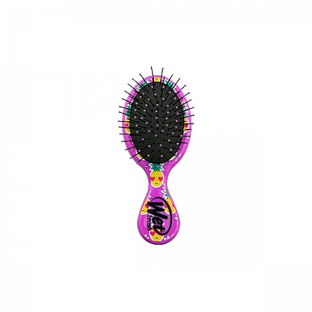 מחיר המברשת רטובה קטנה המופלאה להתרת קשרים מיני סדרה שיער שמח אננס צבע סגול - מבית Wet Brush