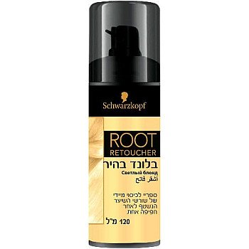  רוט ריטצ'ר ספריי לכיסוי מיידי של שורשי השיער - בלונד בהיר 120 מ"ל - מבית Schwarzkopf