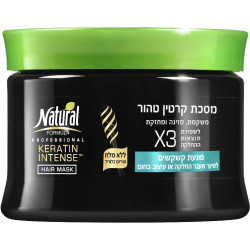 נטורל פורמולה אינטנס מסכה קרטין טהור מונעת קשקשים 350 מ"ל - מבית NATURAL FORMULA