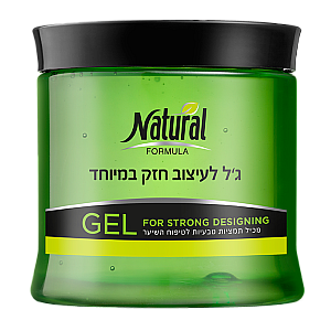 נטורל פורמולה ג'ל לעיצוב חזק במיוחד 500 מ"ל - מבית NATURAL FORMULA