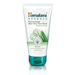 תרחיץ פנים לחות אלוורה עור רגיל עד יבש 150 מ"ל - מבית Himalaya