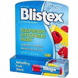 בליסטקס שפתון בטעם לימונדה פטל מסנני קרינה לשפתיים יבשות וסדוקות 4.25 גרם SPF 15 - מבית Blistex