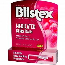 בליסטקס שפתון בטעם פירות מסנני קרינה לשפתיים יבשות וסדוקות 4.25 גרם SPF 15 - מבית Blistex