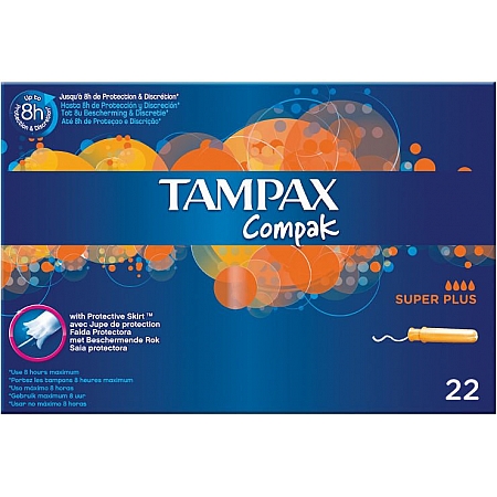 מחיר טמפקס קומפאק טמפונים עם מוליך סופר פלוס 22 יחידות - מבית TAMPAX