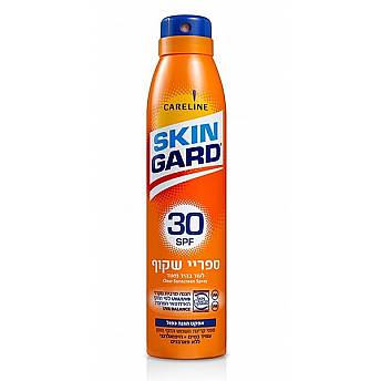 סקין גארד תרסיס הגנה SPF30 שקוף 200 מ"ל - מבית SKIN GARD