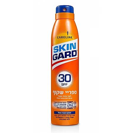 סקין גארד תרסיס הגנה SPF30 שקוף 200 מ"ל - מבית SKIN GARD