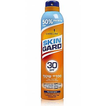 סקין גארד תרסיס הגנה שקוף SPF30 עם תוספת של 50% יותר 300 מ"ל - מבית SKIN GARD