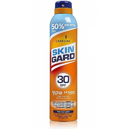 סקין גארד תרסיס הגנה שקוף SPF30 עם תוספת של 50% יותר 300 מ"ל - מבית SKIN GARD