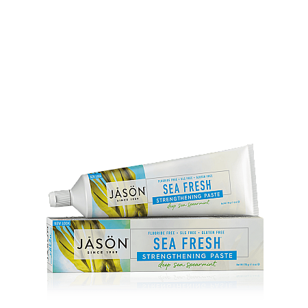 מחיר גייסון משחת שיניים בניחוח ים מרענן 170 גרם - מבית JASON