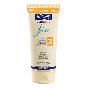 אולטרסול אולטרסול Free תחליב הגנה SPF50 ללא שמנים 200 מ"ל - מבית Dr. Fischer