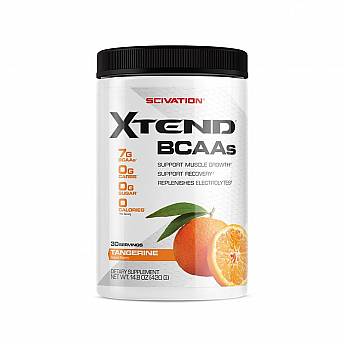 חומצות אמינו BCAA אקסטנד XTEND משקל 420 גרם טנגרין - 30 מנות הגשה - מבית SCIVATION