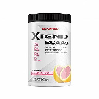 חומצות אמינו BCAA אקסטנד XTEND משקל 426 גרם טעם לימונדה ורודה - 30 מנות הגשה - מבית SCIVATION