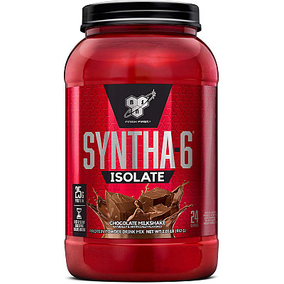 סינטה 6 אבקת חלבון איזולט ISOLATE SYNTHA 6 בטעם שוקולד 912 גרם - מבית BSN