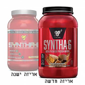 סינטה 6 אבקת תשלובת חלבונים SYNTHA 6 טעם שוקולד חמאת בוטנים 1.32 ק"ג - מבית BSN