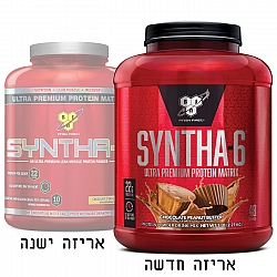 סינטה 6 אבקת תשלובת חלבונים SYNTHA 6 בטעם שוקולד חמאת בוטנים משקל 2.27 ק"ג - מבית BSN
