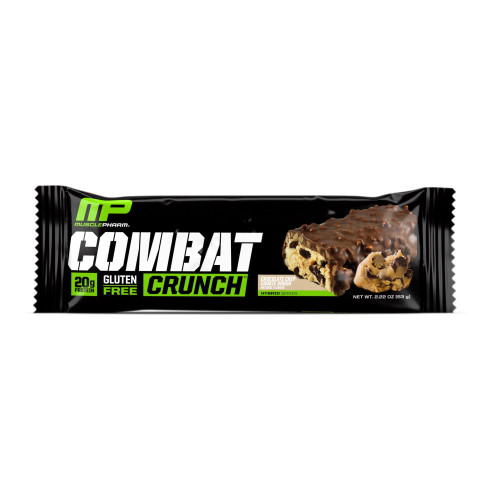 חטיף חלבון מאסל פארם קומבט בטעם צ'יפס שוקולד 63 גרם - 12 יחידות - מבית MusclePharm