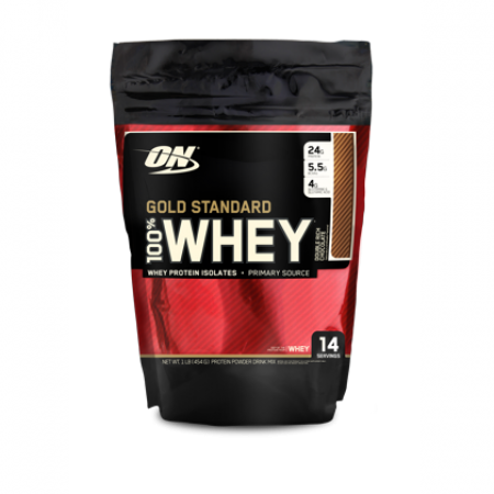 אבקת חלבון Whey מי גבינה אופטימום גולד סטנדרט 454 גרם טעם גלידת וניל - מבית Optimum Nutrition