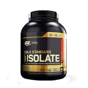 אבקת חלבון איזולאט אופטימום גולד סטנדרט ISOLATE טעם תות 1.32 ק"ג - מבית Optimum Nutrition