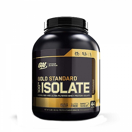 מחיר אבקת חלבון איזולאט אופטימום גולד סטנדרט ISOLATE טעם שוקולד 1.36 קג - מבית Optimum Nutrition