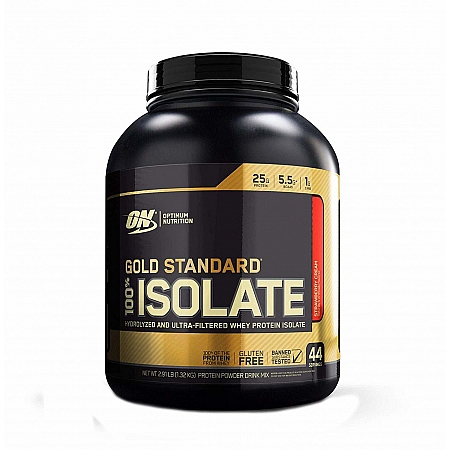 מחיר אבקת חלבון איזולאט אופטימום גולד סטנדרט ISOLATE טעם תות 1.32 קג - מבית Optimum Nutrition