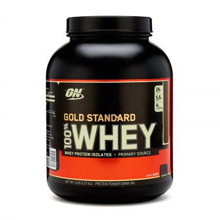 אבקת חלבון מי גבינה Whey אופטימום גולד סטנדרט טעם גלידת וניל 2.27 ק"ג - מבית Optimum Nutrition