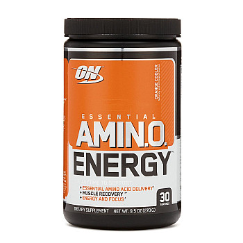 אמינו אנרג'י אבקת חומצות אמינו ממריץ טעם תפוז 270 גרם - מבית Optimum Nutrition