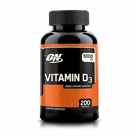 מחיר ויטמין D אופטימום 5000 יחבל 200 כמוסות - מבית Optimum Nutrition