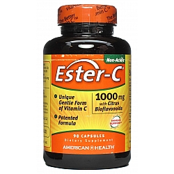 אסטר סי ויטמין C לא חומצי 1000 מ"ג 90 כמוסות - מבית Ester-C