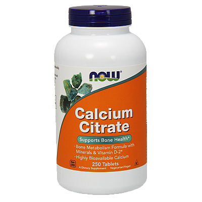 סידן ציטראט 250 טבליות - מבית NOW FOODS
