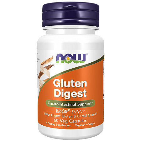 Gluten Digest תמיכה במערכת העיכול - 60 כמוסות - מבית NOW FOODS