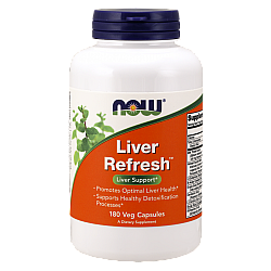 Liver Refresh תוסף לתמיכה בכבד 180 כמוסות - מבית NOW FOODS