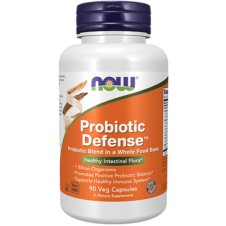 מחיר Probiotic Defense הגנה פרוביוטית 90 כמוסות - מבית NOW FOODS